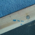 Date stamp on rear of veneer